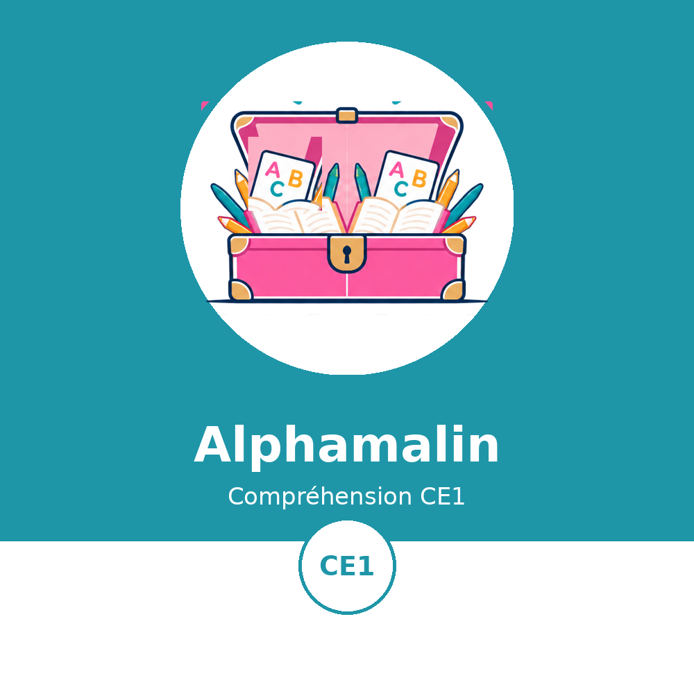 Couverture du module Alphamalin Compréhension CE1 - La Malle