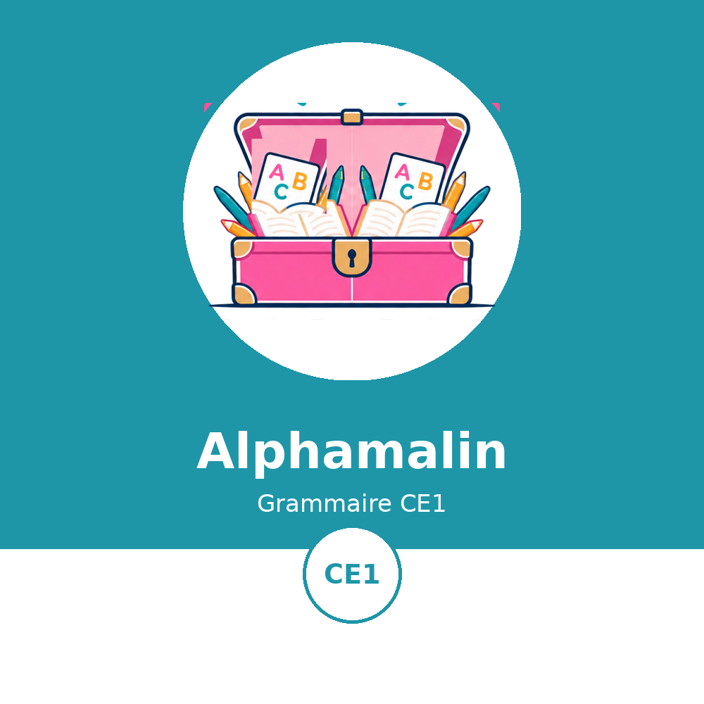 Couverture du module Alphamalin Grammaire CE1 - La Malle