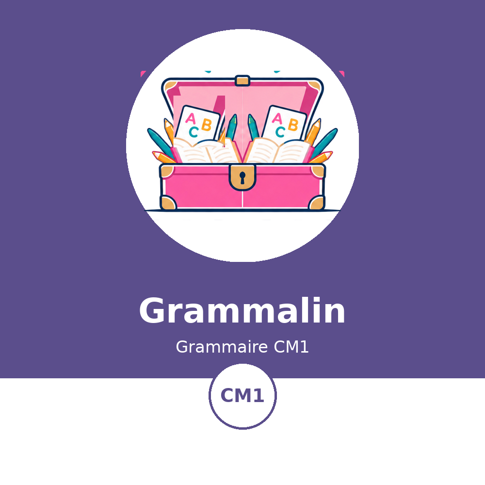 Couverture du cahier Grammalin Grammaire CM1 - La Malle