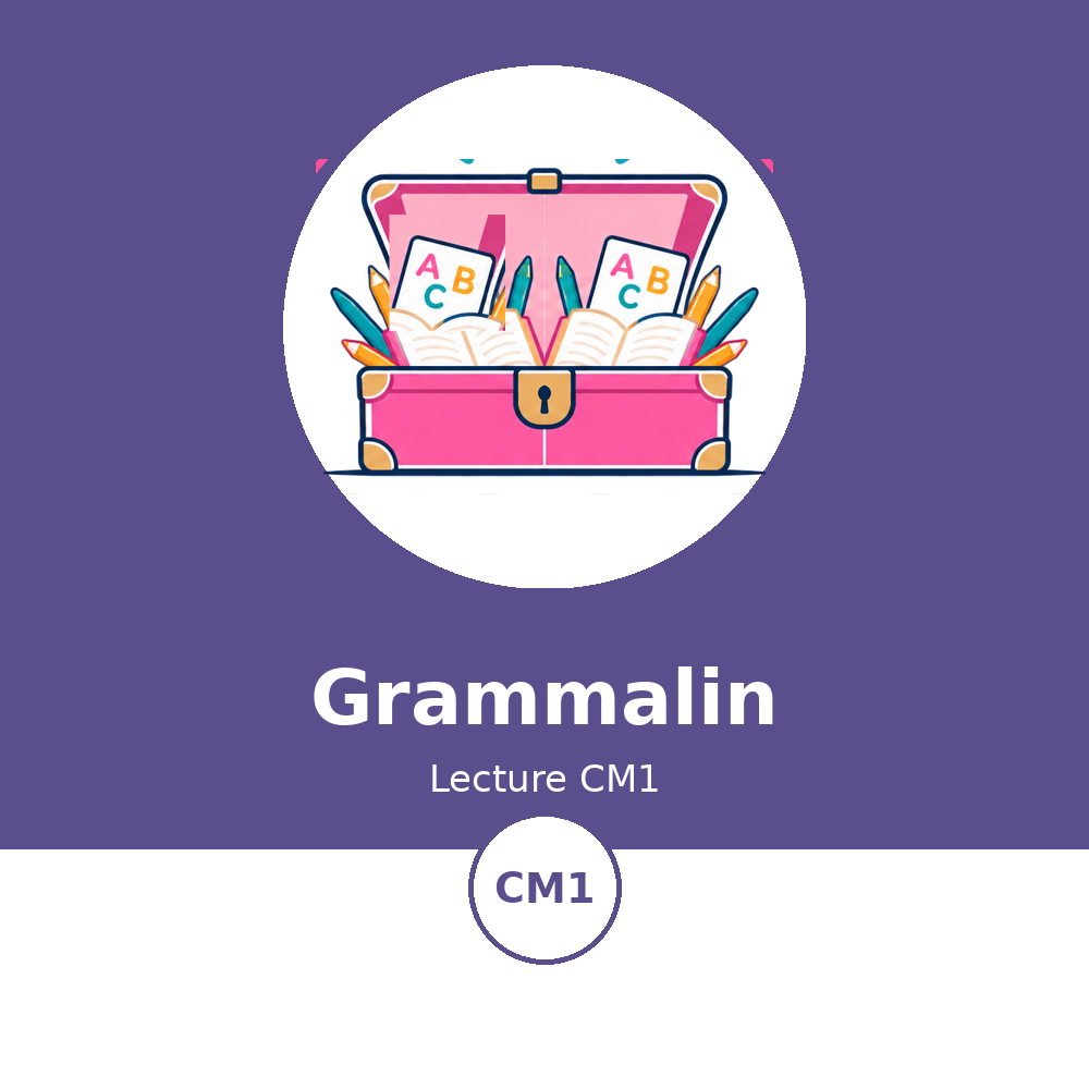 Couverture du module Grammalin Lecture CM1 - La Malle