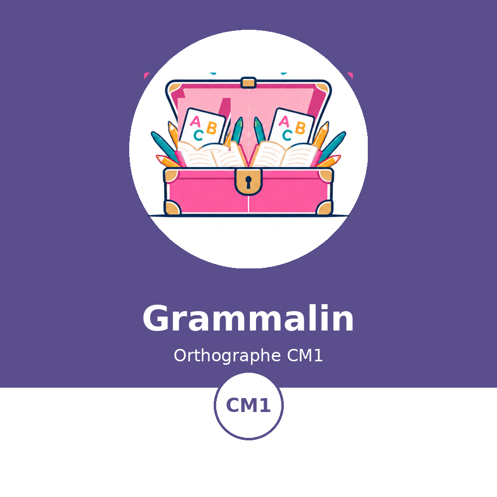 Couverture du module Grammalin Orthographe CM1 - La Malle