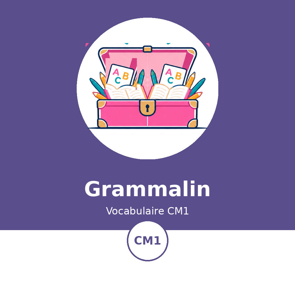 Couverture du module Grammalin Vocabulaire CM1 - La Malle