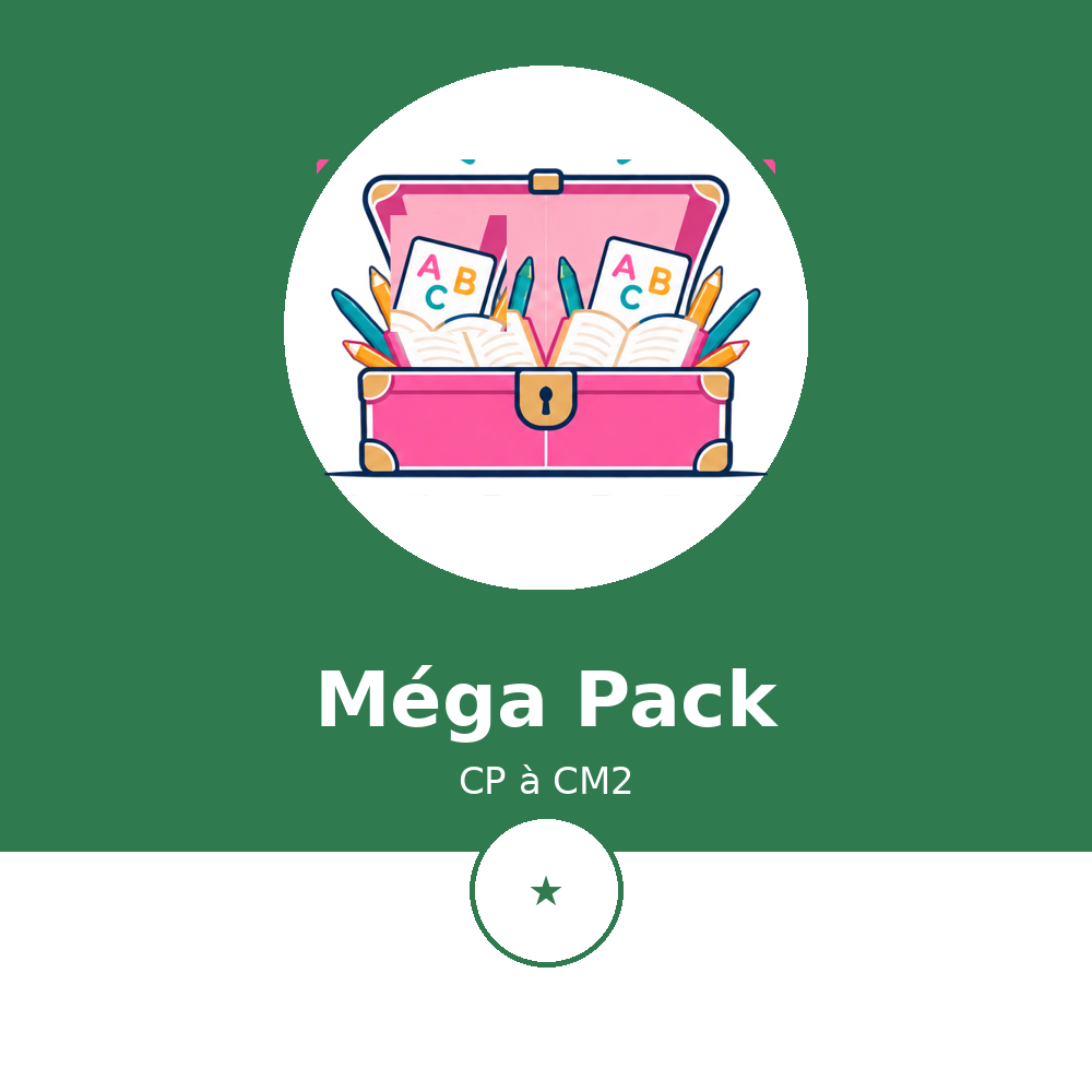 Couverture du Méga Pack CP à CM2 - La Malle