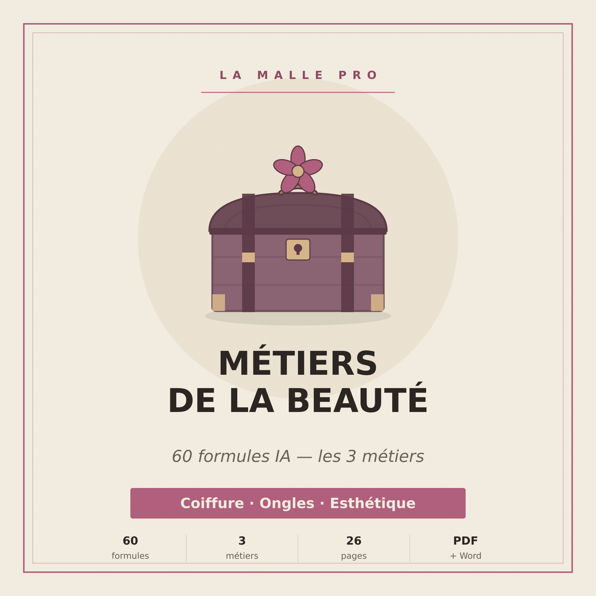 Pack Complet Beauté — 60 Formules IA (3 métiers)