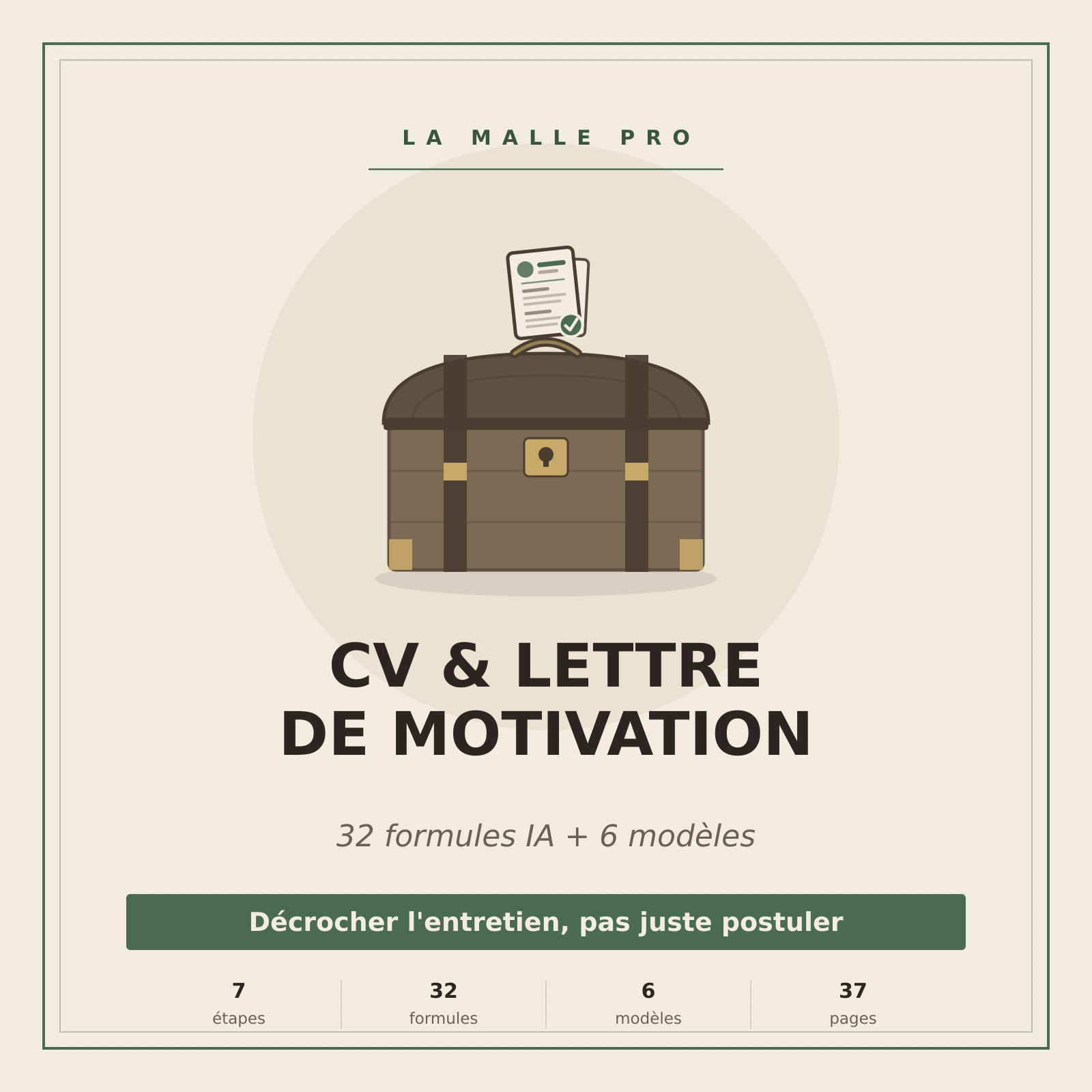 CV & Lettre de motivation avec l'IA — Le Dossier Complet